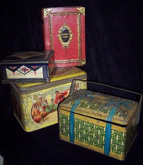 Appraisal: Four biscuit tins various