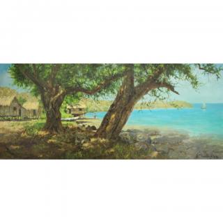 Appraisal: Eduardo Perrenoud Jr Philippines - Size x inches Signed and