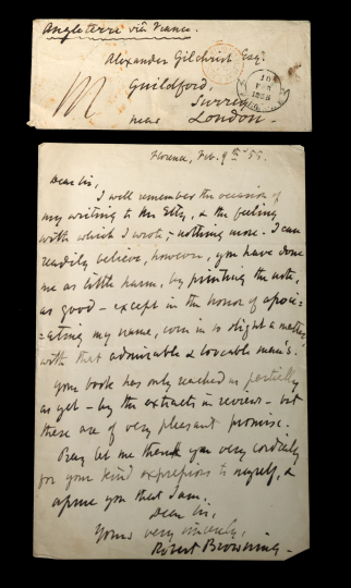 Appraisal: Robert Browning - Autograph Letter one page octavo signed and