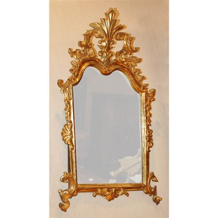 Appraisal: Continental Rococo Gilt-Wood Mirror Estimate -