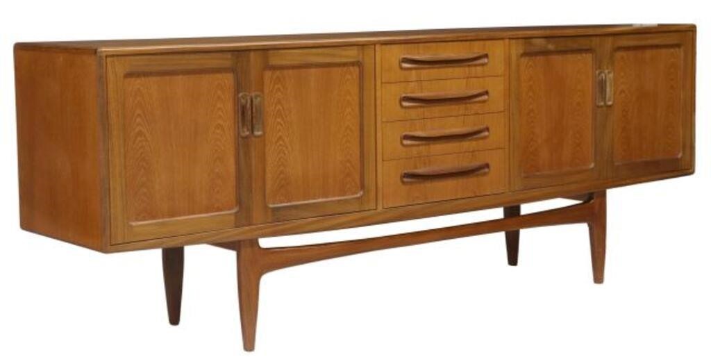 Appraisal: Mid-century modern Fresco teak sideboard credenza attributed to Victor B