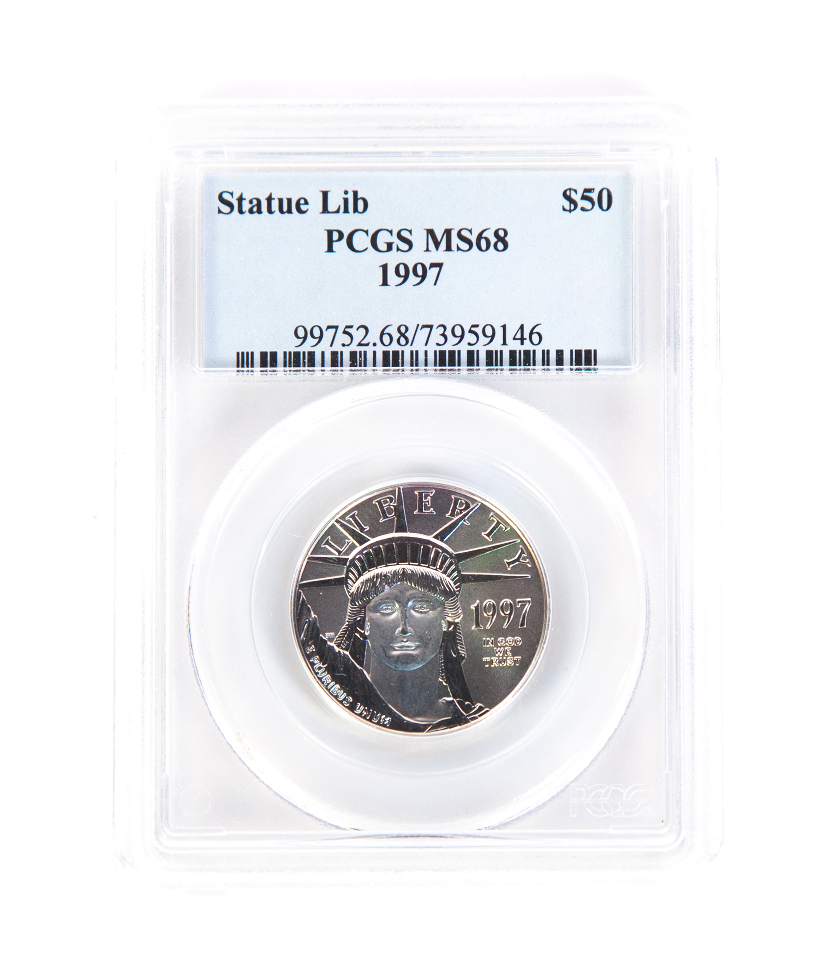 Appraisal: HALF OUNCE PLATINUM EAGLE Statue of Liberty MS PCGS