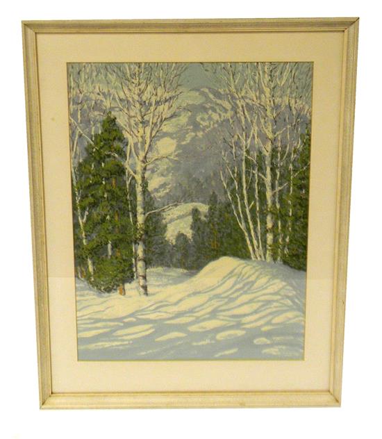 Appraisal: Harry L Hoffman American - The White Mountains serigraph depicts