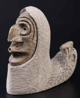 Appraisal: Gene Thomas Eagle Human Transformation Carving Gene Thomas Onondaga Iroquois