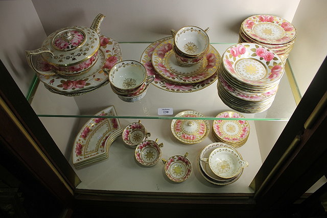 Appraisal: A COPELAND SPODE ROSE PATTERN PART TEA SET including hors