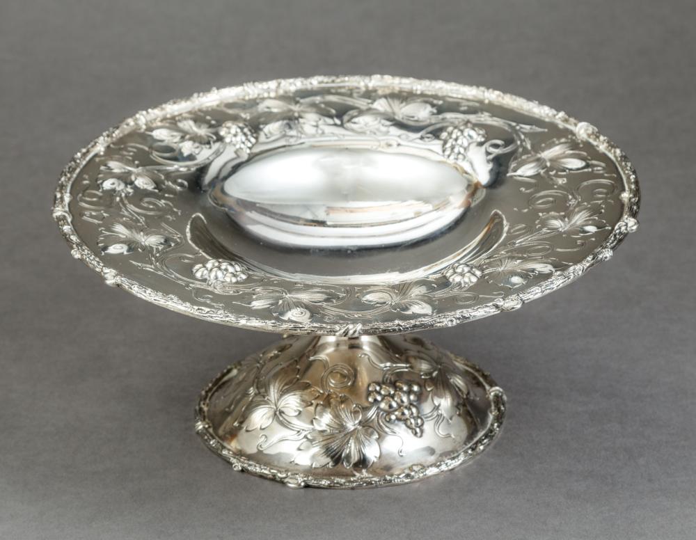 Appraisal: American Sterling Silver Repousse Tazza in Vintage Motif h in