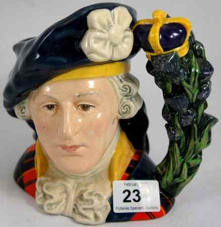 Appraisal: Royal Doulton Large Character Jug Bonnie Prince Charlie D