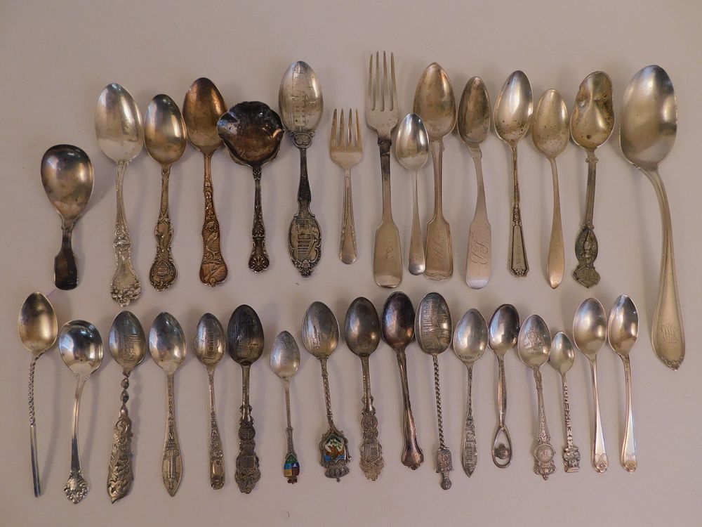 Appraisal: PCS STERLING SILVER FLATWARE Lot of sterling silver flatware mostly