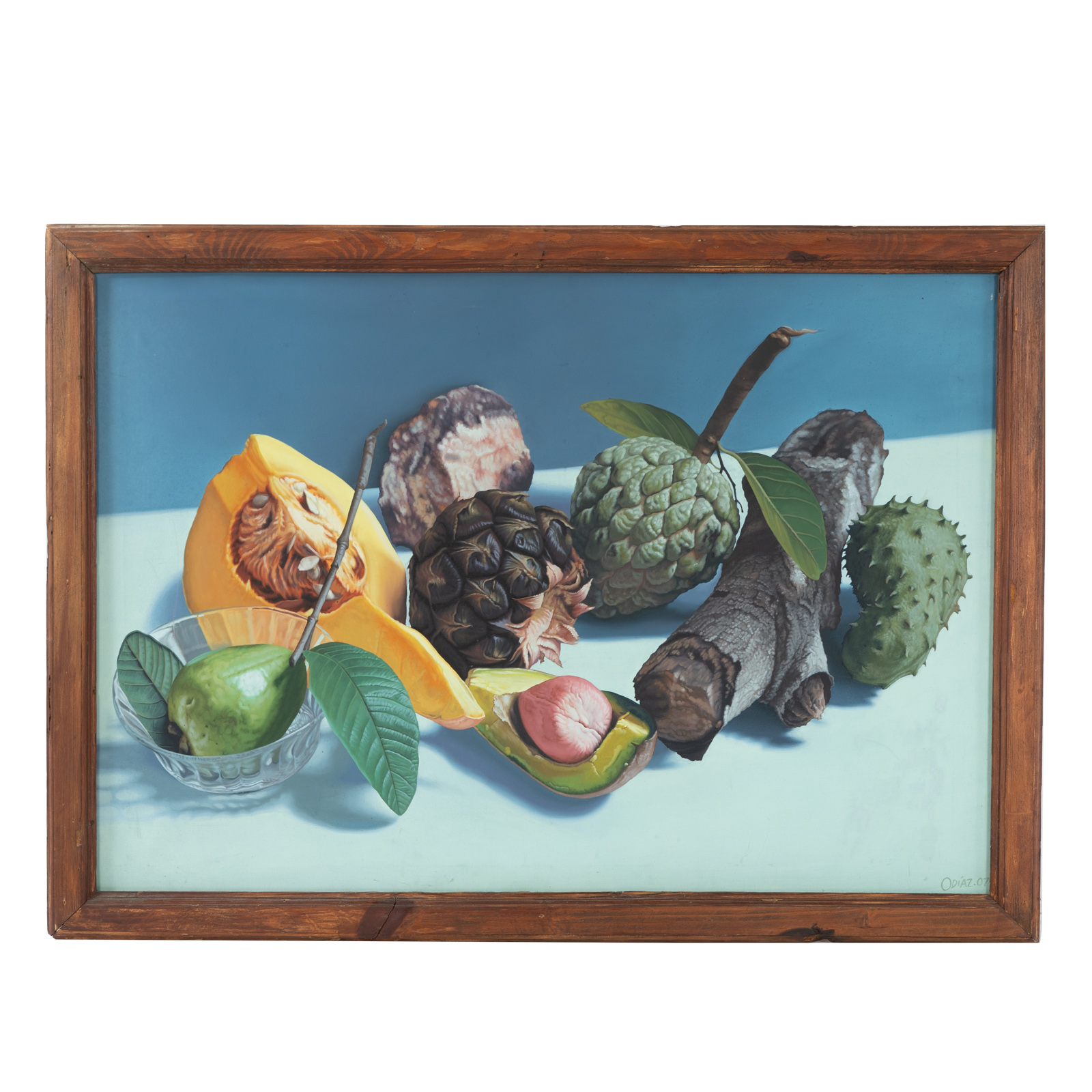 Appraisal: OSVALDO DIAZ TABLETOP STILL LIFE OIL Cuban b Oil on