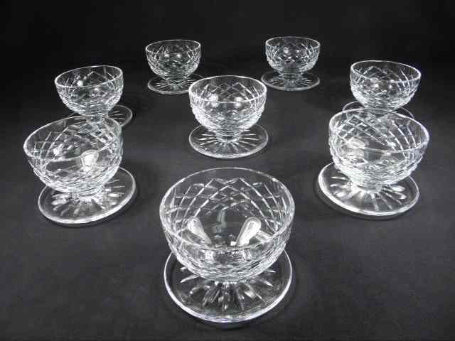 Appraisal: Eight Waterford cut crystal footed bowls or dessert cups in