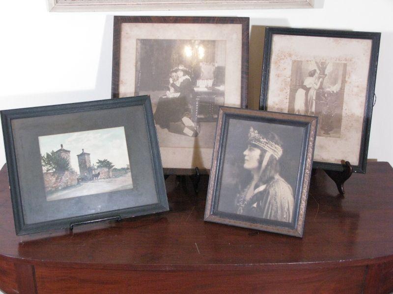 Appraisal: Group of Four Victorian Photographs the first a lady with