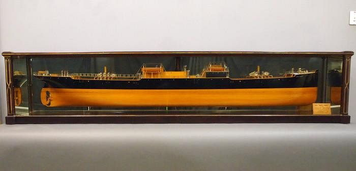 Appraisal: Ship half-hull model A late th century half-hull model of