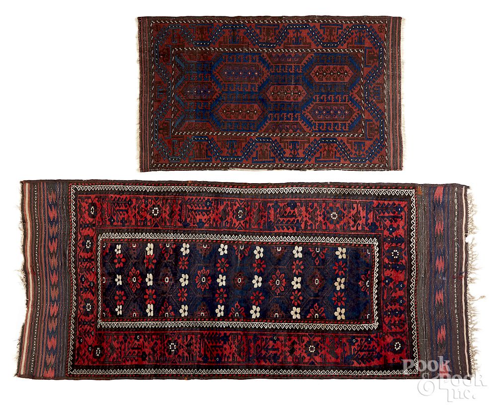 Appraisal: Two Turkoman carpets Two Turkoman carpets early th c '