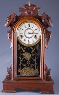 Appraisal: Ansonia Clock Company Mantle Clock Ansonia Clock Company wood mantle