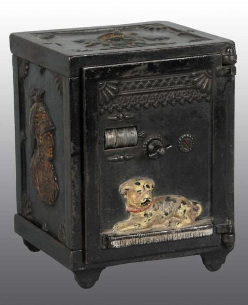 Appraisal: Cast Iron Watch Dog Savings Mechanical Bank Description Manufactured by