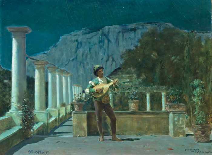 Appraisal: CHARLES CARYL COLEMAN American - Capri oil on canvas on