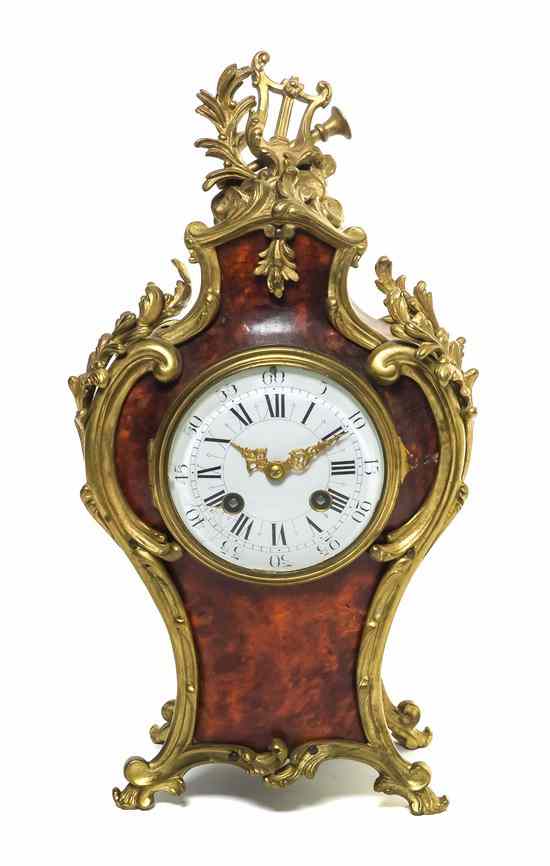 Appraisal: A Louis XV Style Gilt Bronze and Tortoise Shell Veneered