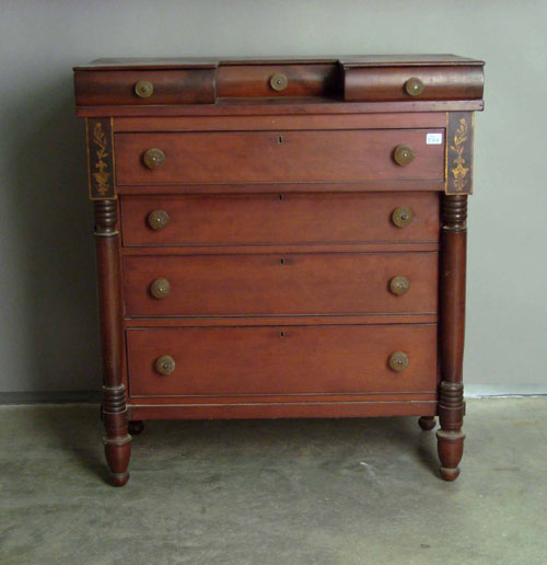 Appraisal: Pennsylvania Empire cherry chest of drawers ca h w