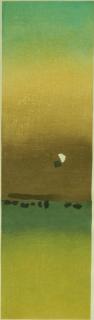 Appraisal: Ansei Uchima block print Ansei Uchima Japanese - - ''Twilight