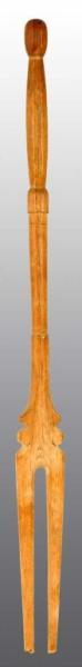 Appraisal: Early Folk Art Wooden Laundry Bride Stick Description th century