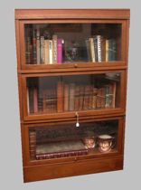 Appraisal: Barrister Stacking Bookcase th Century A three stacker with glass