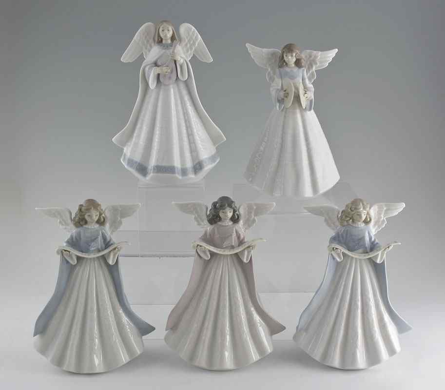 Appraisal: LLADRO PORCELAIN TREE TOPPER FIGURINES pieces to include Francisco Catala