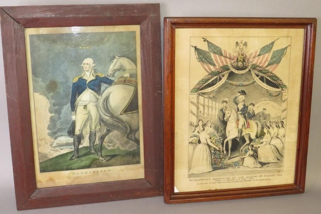 Appraisal: WASHINGTON PRINTSca the first Washington with the General Washington standing