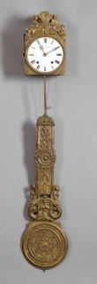 Appraisal: French Morbier Clock th c time and strike wi French