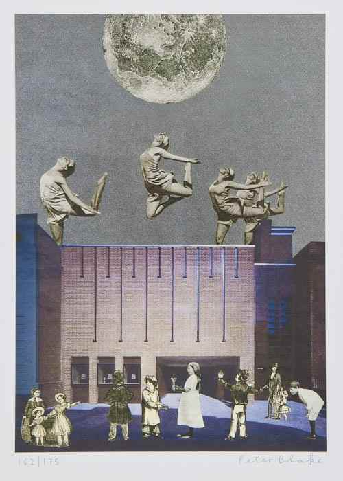 Appraisal: Sir Peter Blake b Dancing Over Pallant lithograph printed in