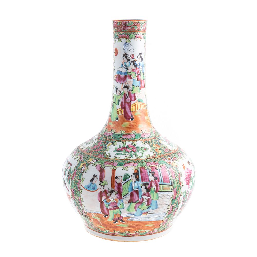 Appraisal: Chinese Export Rose Medallion Water Bottle Circa in H Condition