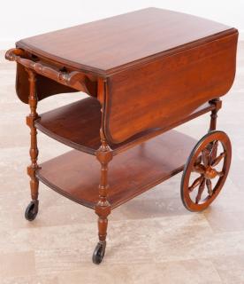 Appraisal: Pennsylvania House Cherry Tea Cart Cherry Pennsylvania House rolling tea