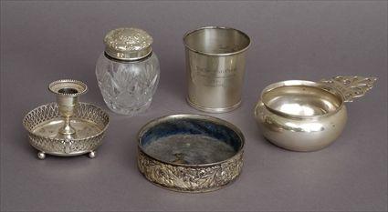 Appraisal: FIVE AMERICAN SILVER TABLE ARTICLES Comprising a Black Starr and