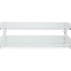 Appraisal: A Charles Hollis Jones Lucite Coffee Table Mid- th Century