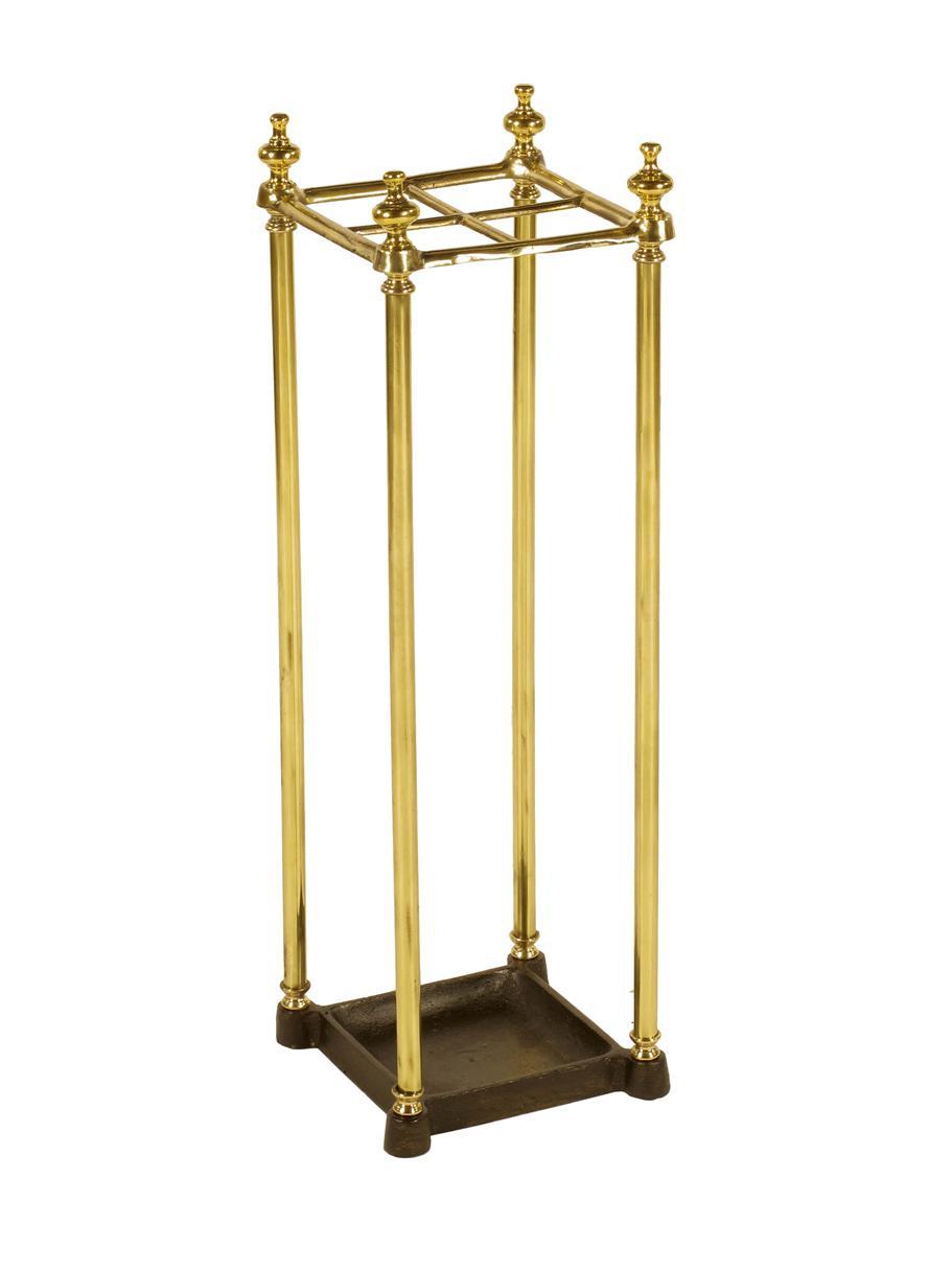 Appraisal: A brass four division stickstand