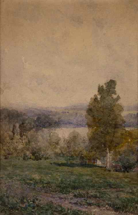 Appraisal: ALEXANDER HELWIG WYANT AMERICAN - LANDSCAPE Watercolor x in sight