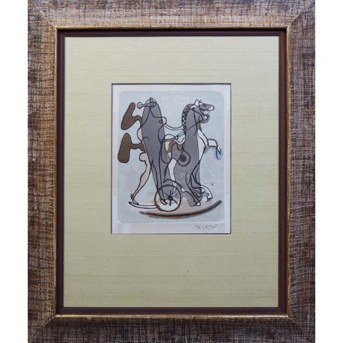 Appraisal: George Braque - French Athene Athena color lithograph on paper