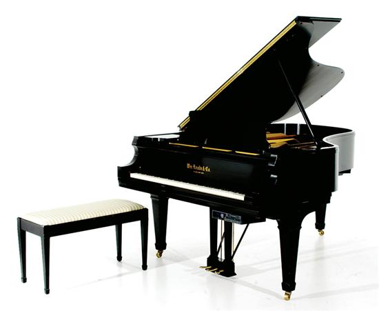 Appraisal: Wm Knabe Co black lacquer grand piano manufactured serial number