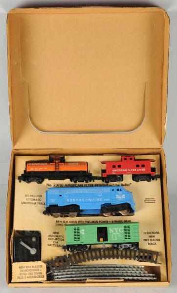 Appraisal: American Flyer S-Gauge Freight Train Set American Includes a Boston