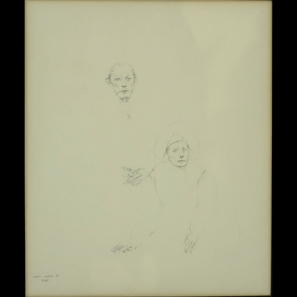 Appraisal: Rafael Coronel Mexican born Drawing Rafael Coronel Mexican born Drawing