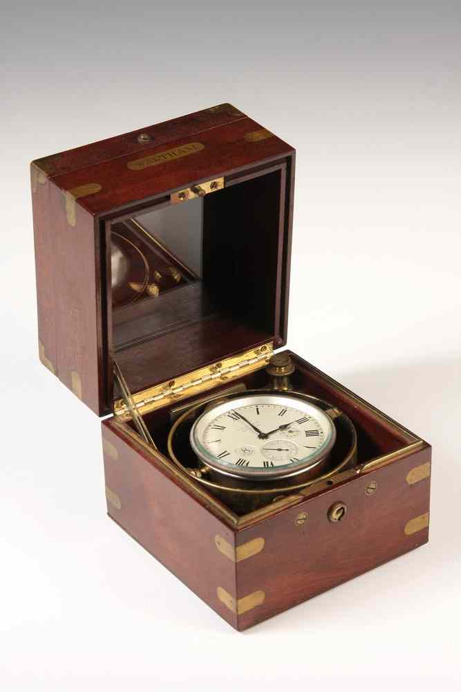 Appraisal: BOXED SHIP'S CHRONOMETER - Waltham Mounted Chronometer Watch days with