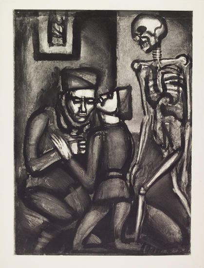 Appraisal: GEORGES ROUAULT Two aquatints from Miserere Il a t maltrait