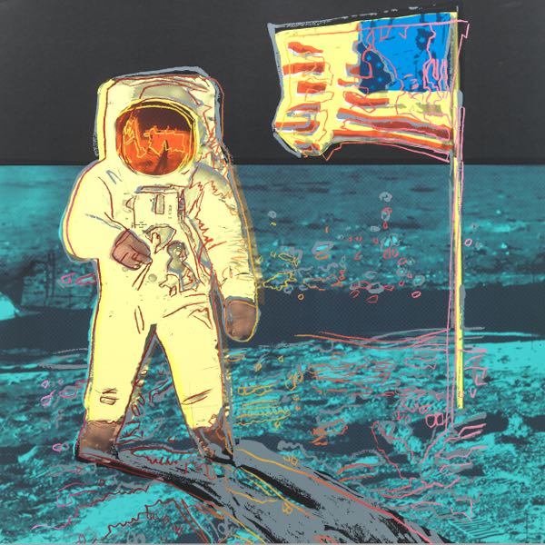 Appraisal: AFTER ANDY WARHOL AMERICAN - x Moonwalk Screenprint in colors