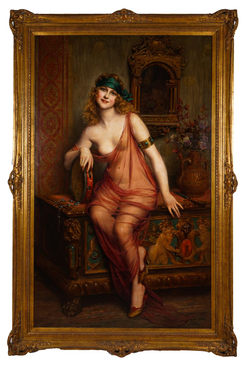 Appraisal: FRANCOIS MARTIN-KAVEL - PORTRAIT OF A WOMANoil on canvas signed