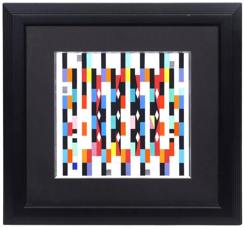 Appraisal: YAACOV AGAM ORIGINAL PAINTING 'ROYAL COURT' Yaacov Agam New York