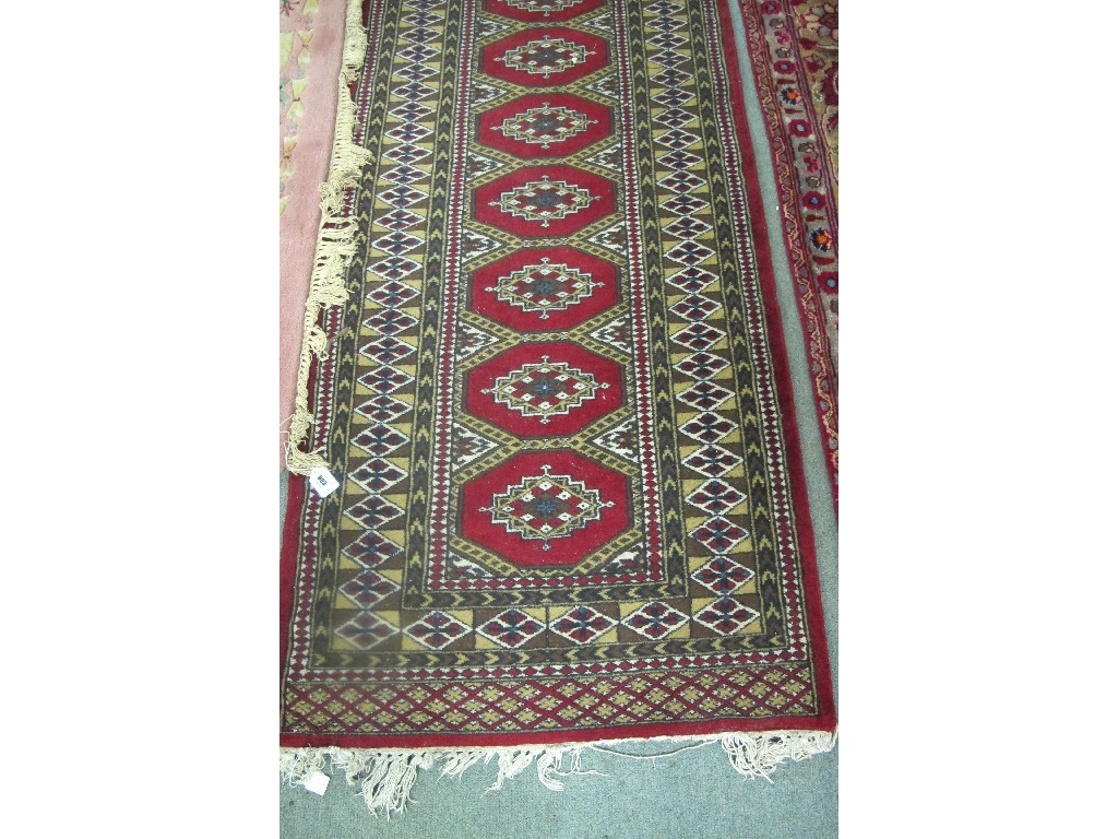 Appraisal: Two Eastern floor rugs and a runner