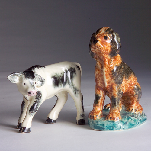 Appraisal: Two STANGL animal figures to include a dog natural colors