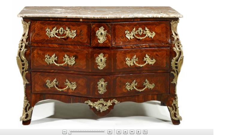 Appraisal: Fine Louis XV kingwood marquetry and gilt bronze mounted commodecirca