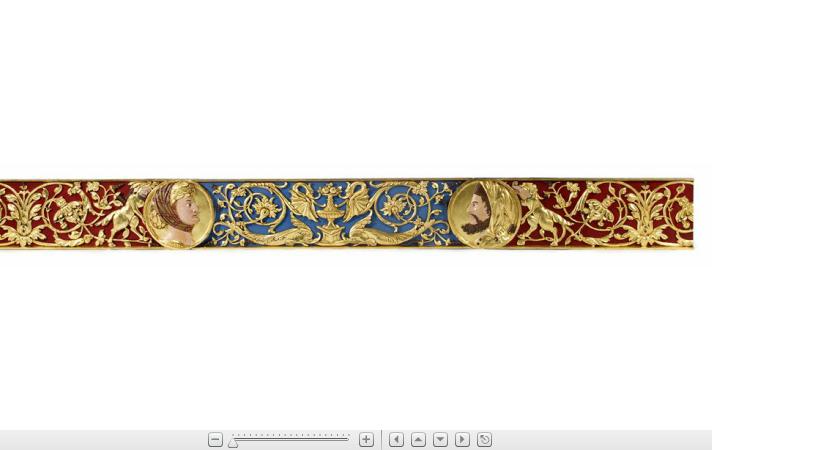 Appraisal: Continental polychromed and parcel gilt frieze early th century