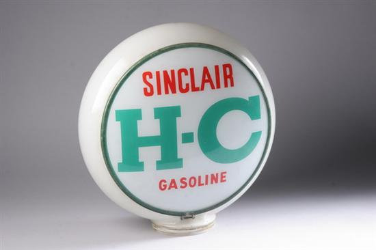 Appraisal: AUTOMOBILE GAS SINCLAIR H-C PUMP GLOBE Circa s- s Translucent