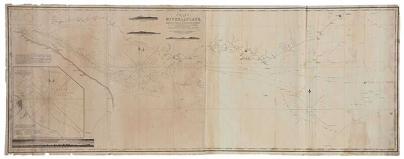 Appraisal: Warner Faden - Chart of the River La Plata John